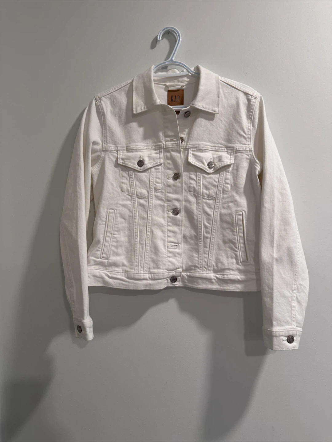GAP White Denim Jacket - Size M