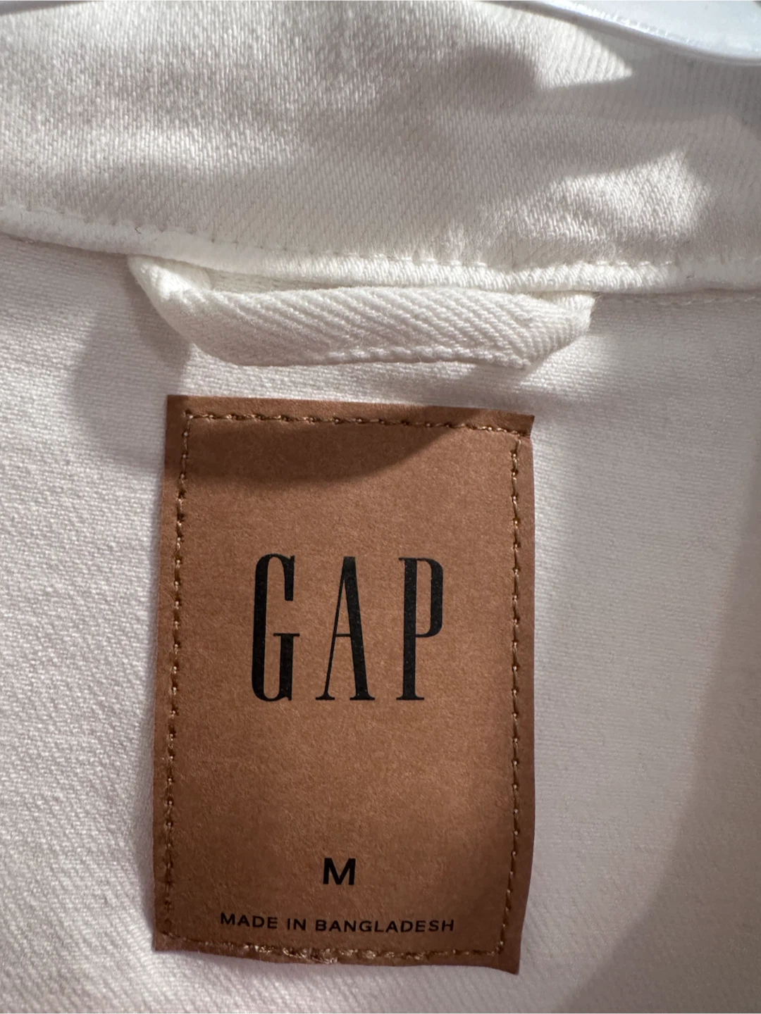 GAP White Denim Jacket - Size M - photo 3