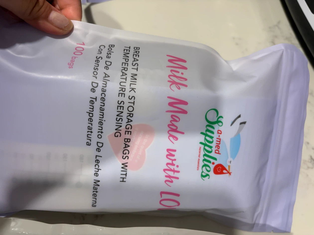 3 packages Breast Milk Storage Bags - 100 ct - 8 oz - photo 3