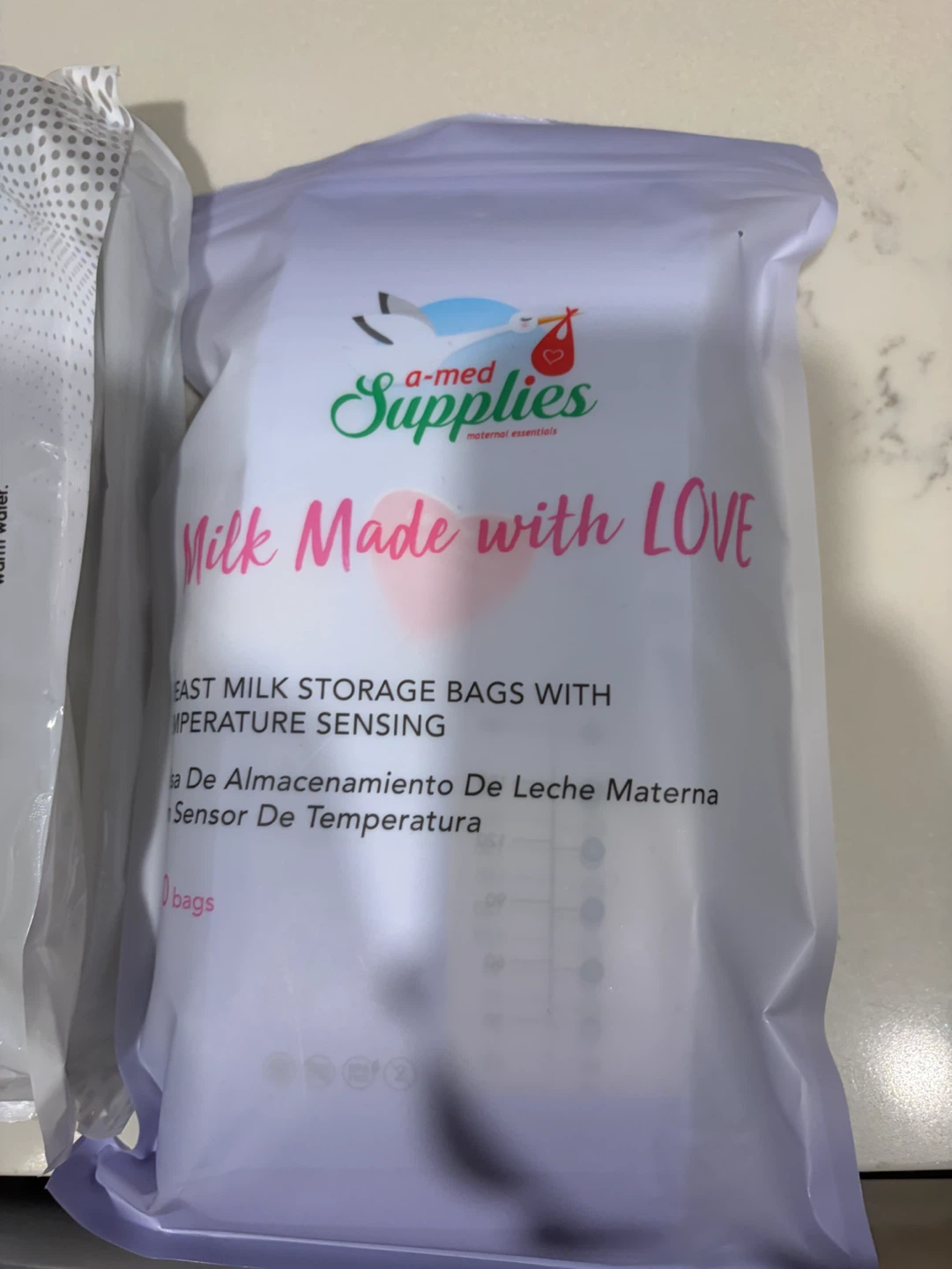 3 packages Breast Milk Storage Bags - 100 ct - 8 oz - photo 4