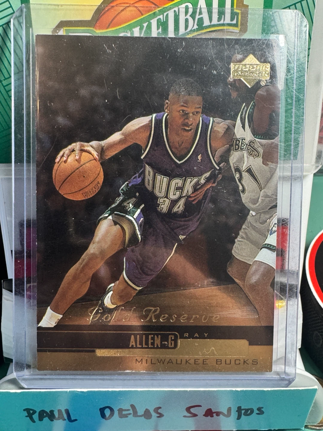 Ray Allen 34 Milwaukee Bucks 1996-97 Gold Reserve Card