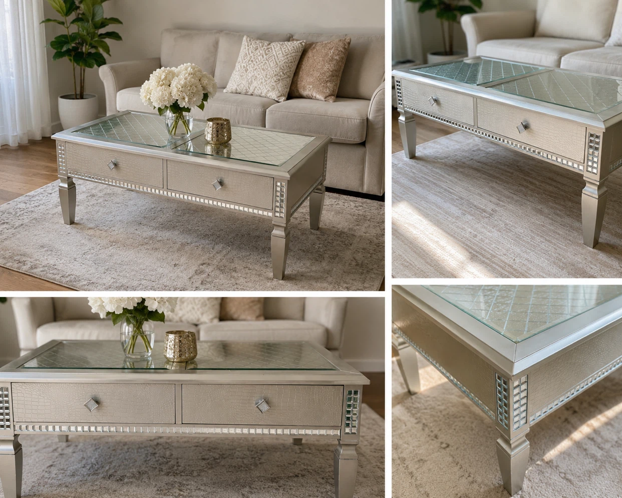 Coffee table  diamond 💎 studded  (good used condition) - photo 5