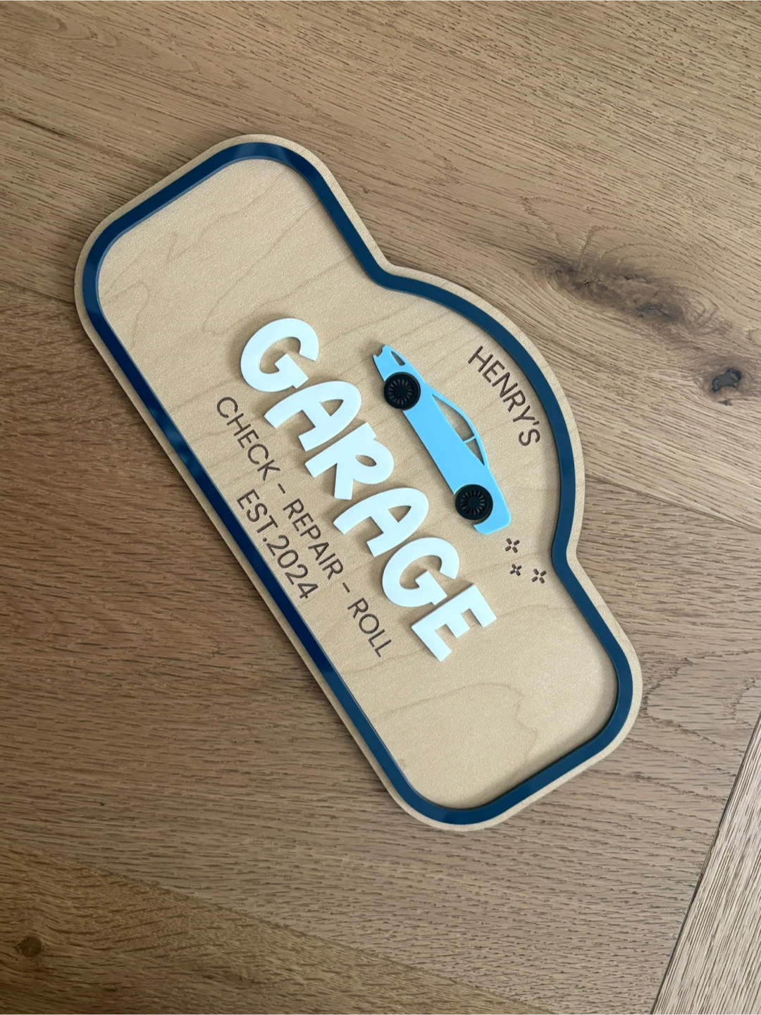 Personalized Garage Sign for kids playroom