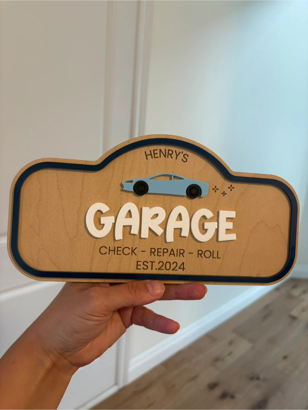 Personalized Garage Sign for kids playroom - photo 3