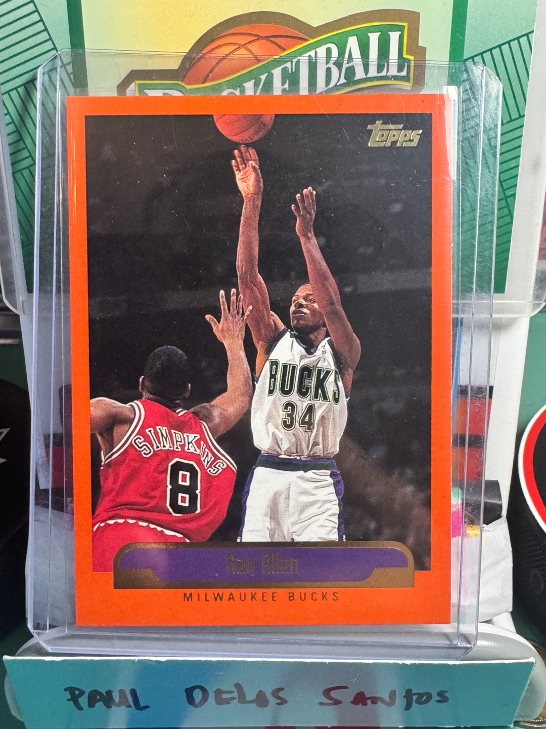 Topps Ray Allen Milwaukee Bucks 1996-97 Basketball Card
