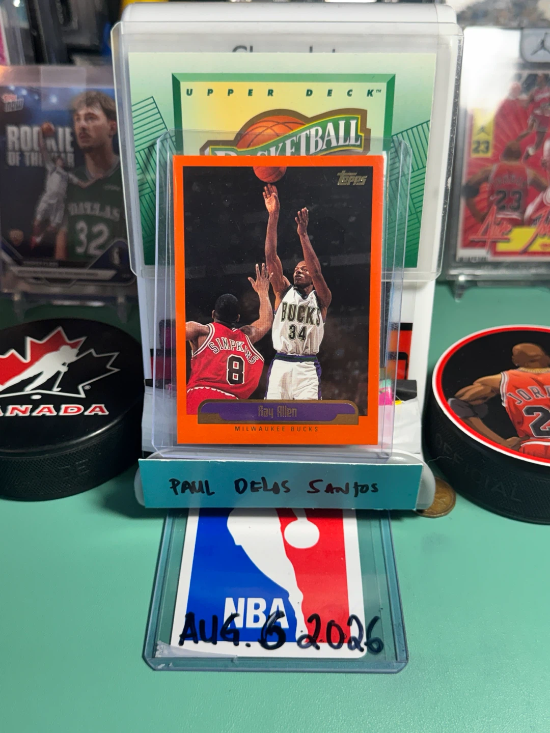 Topps Ray Allen Milwaukee Bucks 1996-97 Basketball Card - photo 2