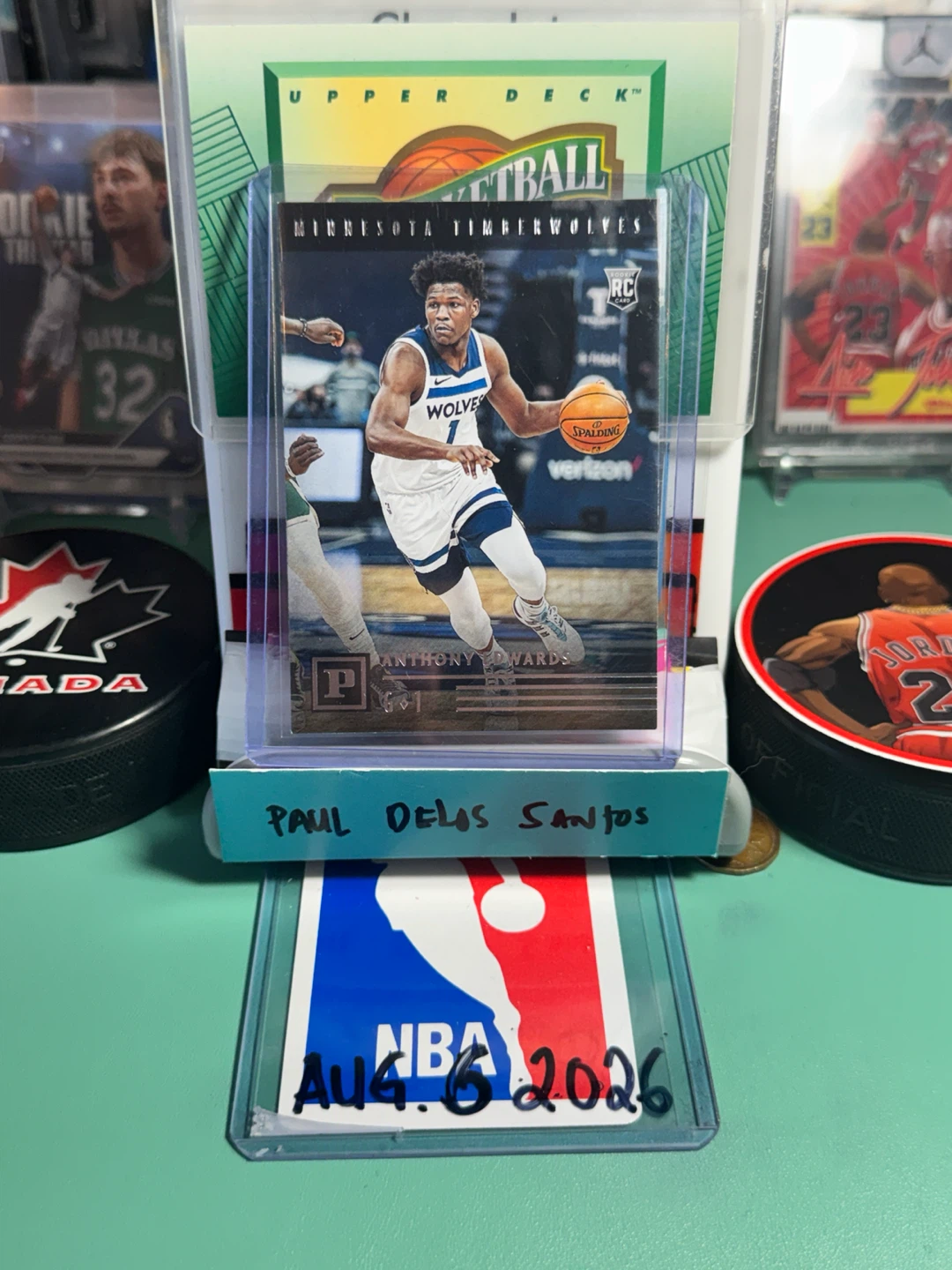 Panini Chronicles Anthony Edwards RC Basketball Card - photo 2