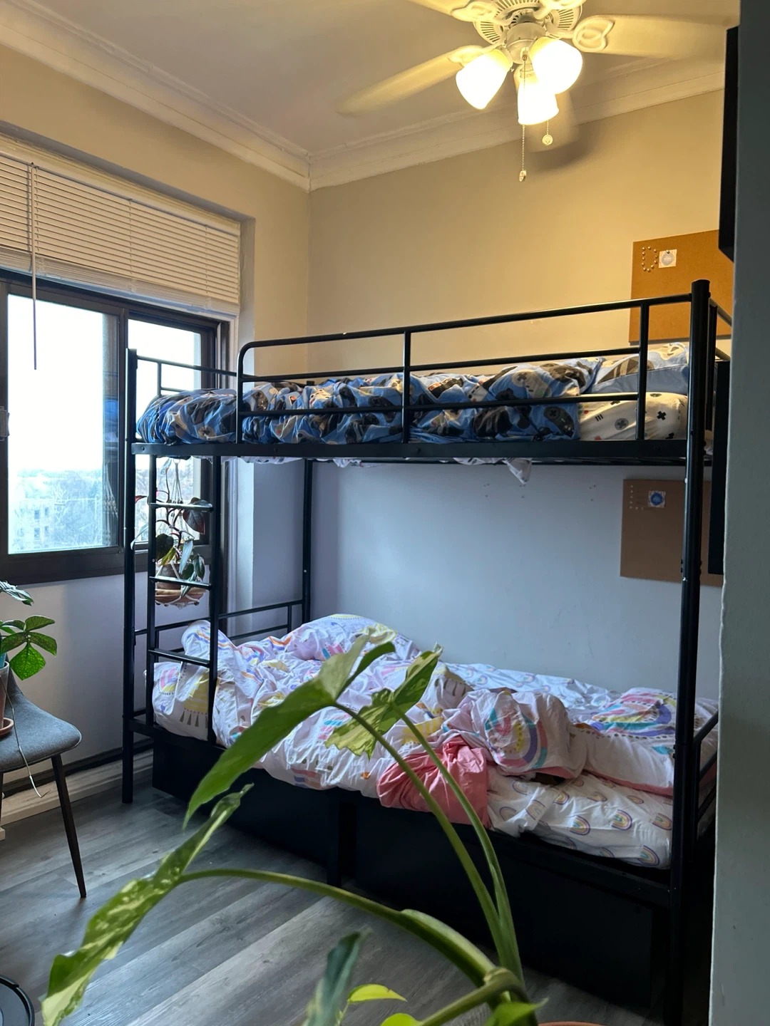 Black Metal Twin Bunk Bed with Drawers