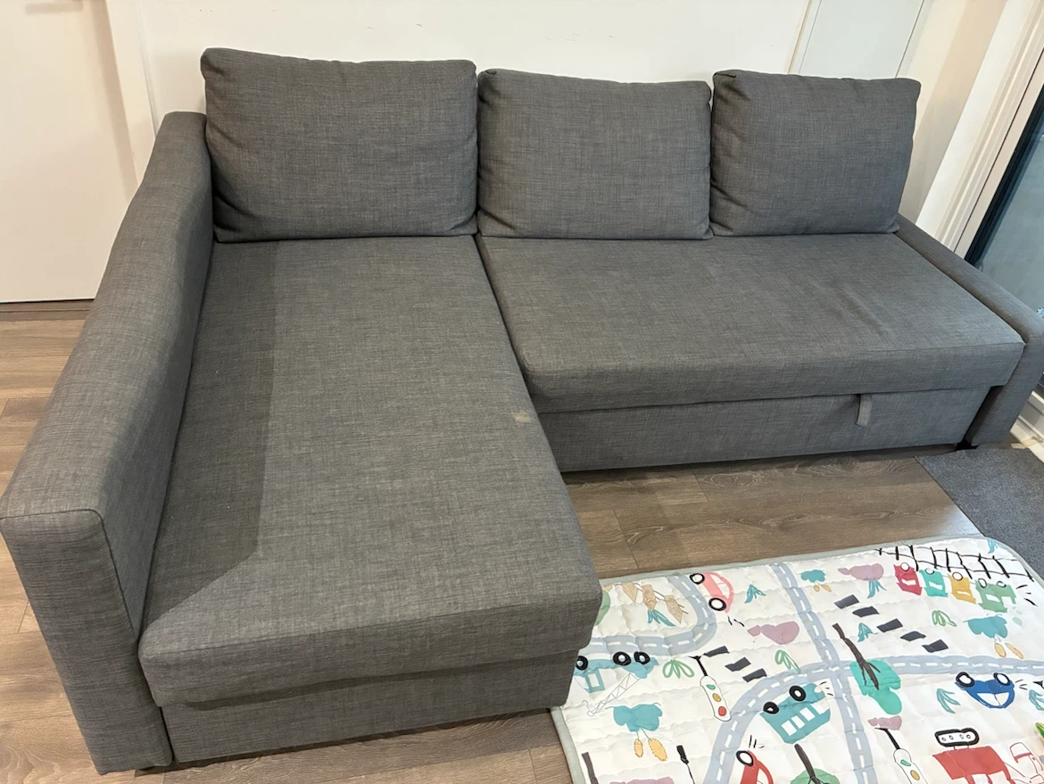 Grey Sectional Sofa with Storage - photo 2