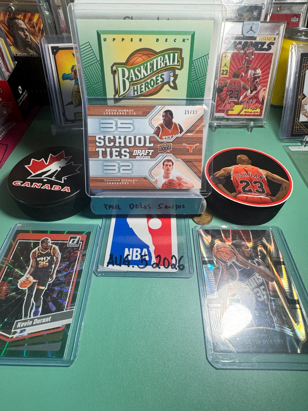 Upper Deck School Ties Kevin Durant Connor Atchley Card 29/99