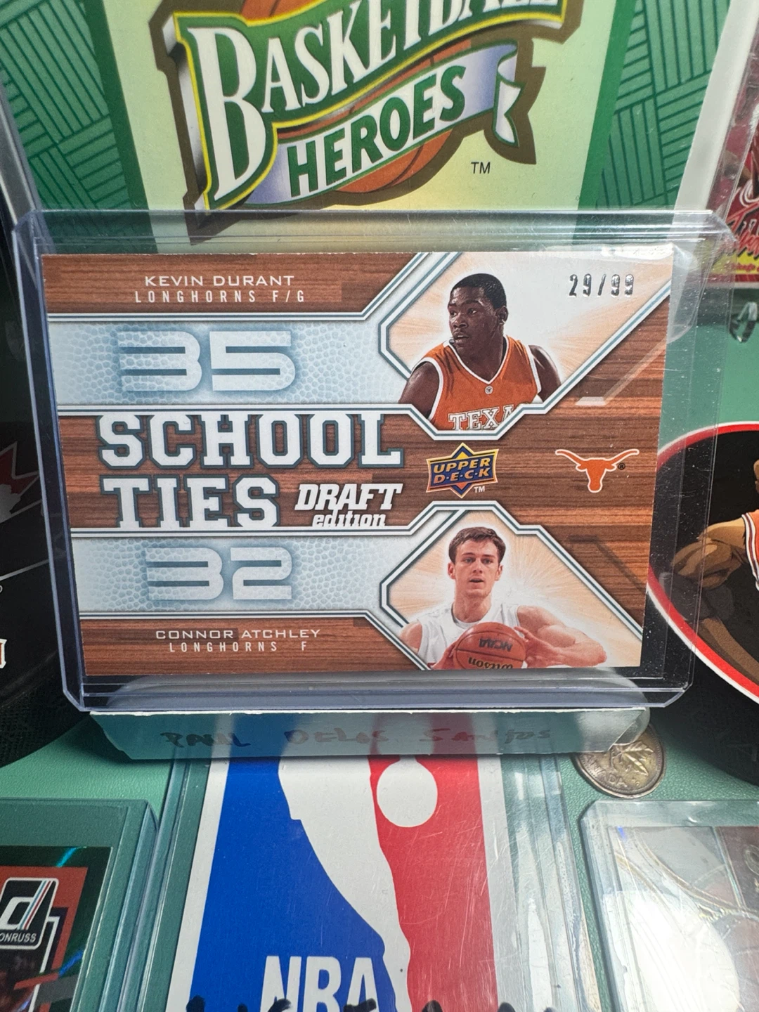 Upper Deck School Ties Kevin Durant Connor Atchley Card 29/99 - photo 2