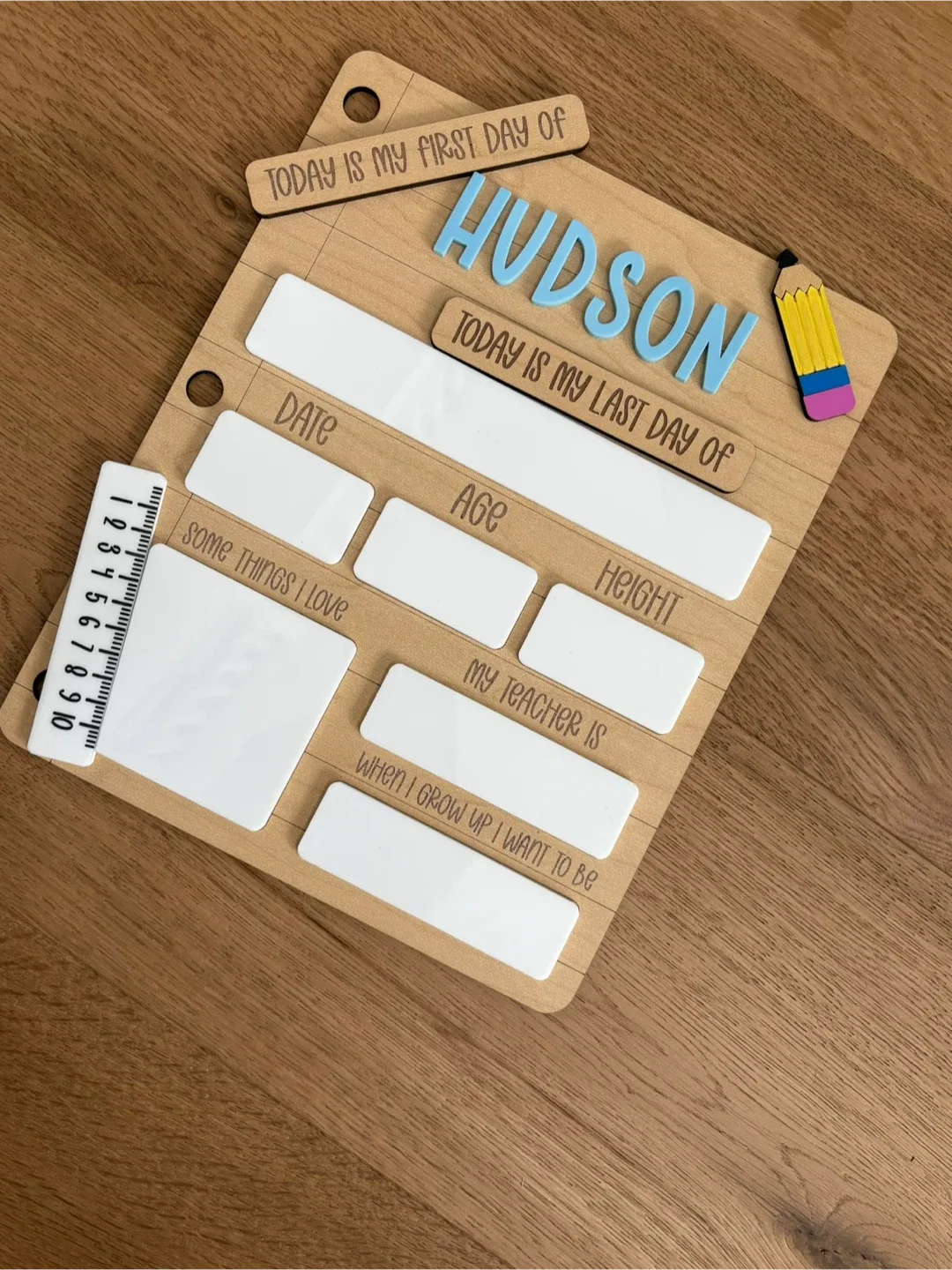 First day of school photo board - photo 5