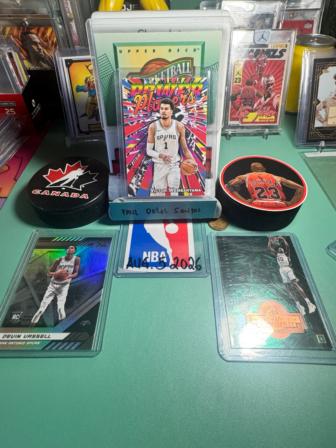 Victor Wembanyama Devin Vassell David Robinson Basketball Cards