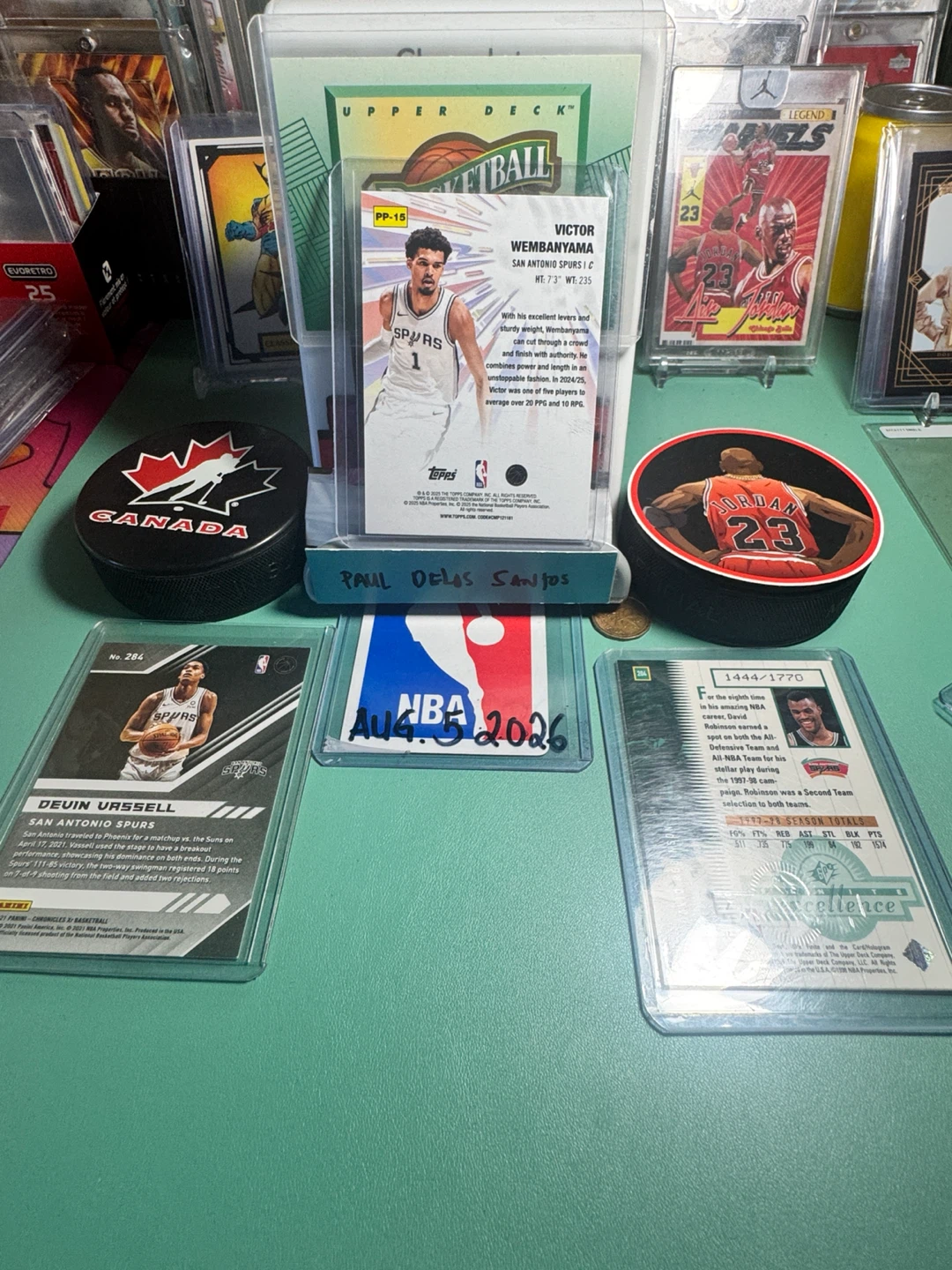 Victor Wembanyama Devin Vassell David Robinson Basketball Cards - photo 5