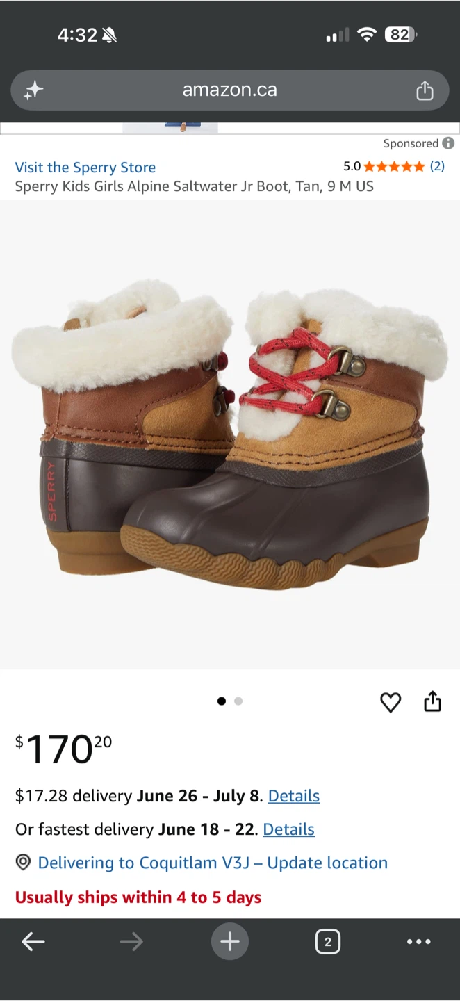 Sperry Top-Sider Kids Boots