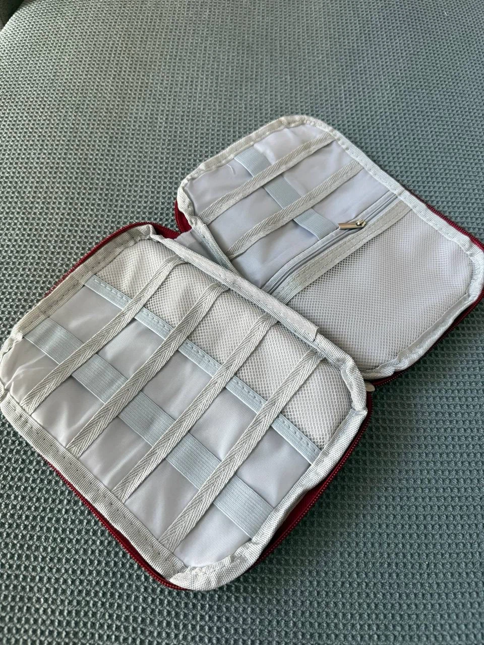 Travel Electronics Organizer Case – Red - photo 3
