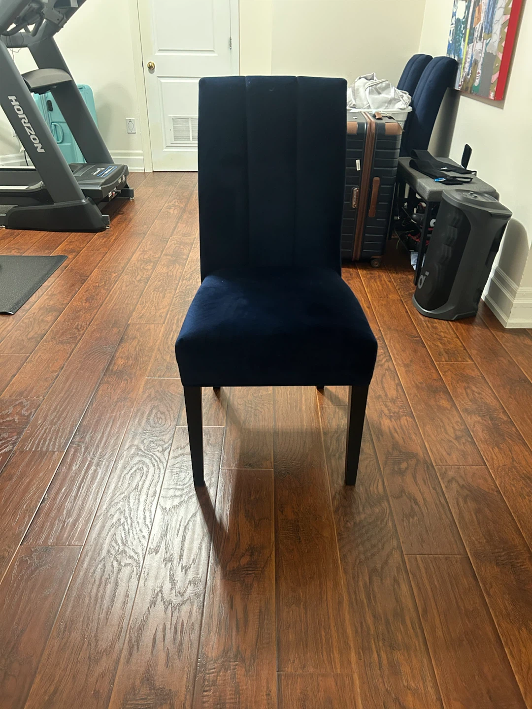 Navy Blue Velvet Dining Chair