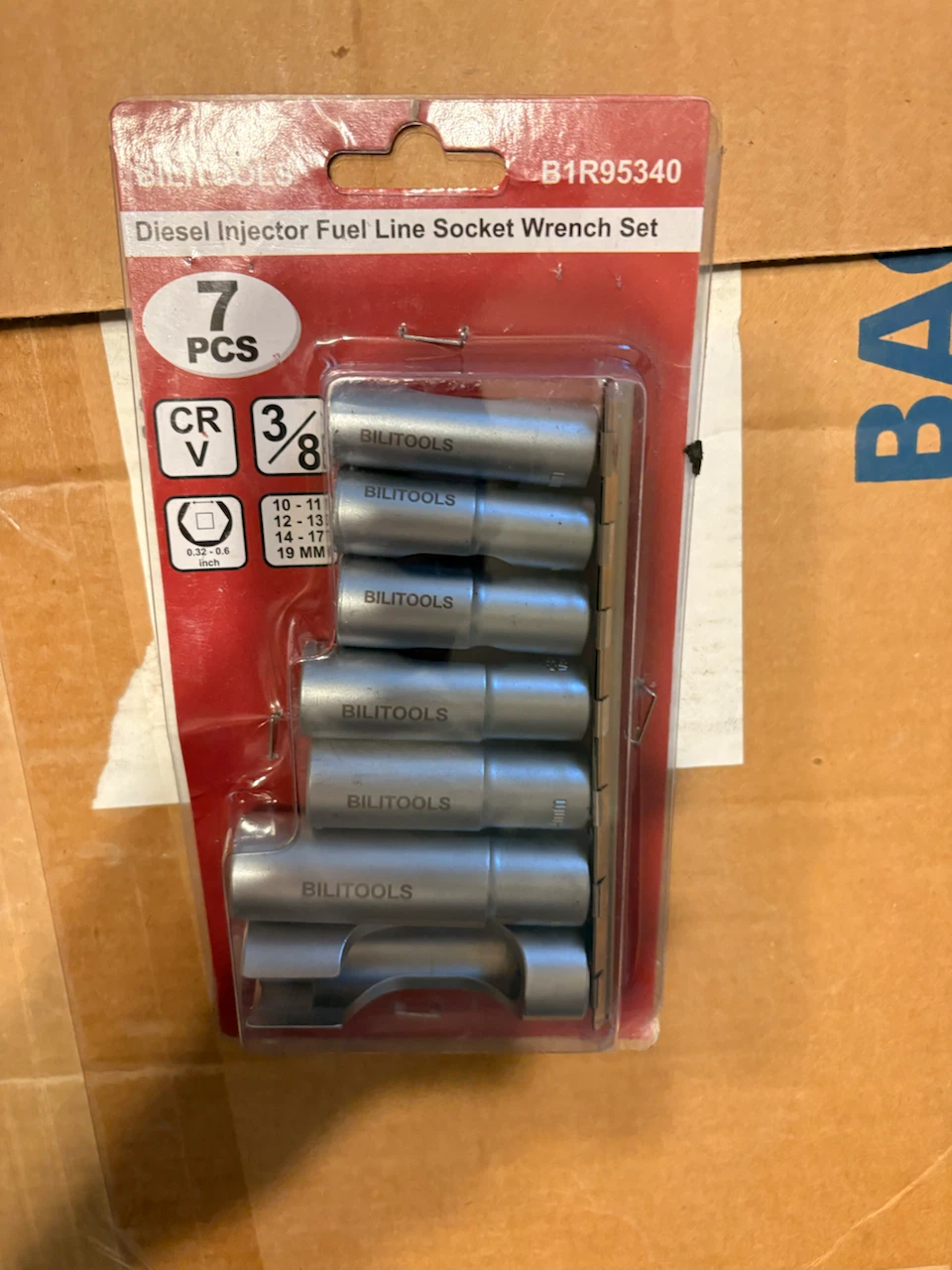 BILITOOLS Diesel Injector Fuel Line Socket Wrench Set 7 Pcs