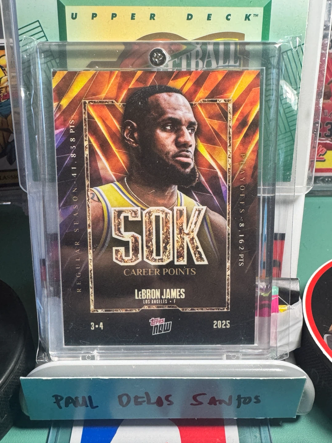LeBron James 50K Career Points Topps NOW Card