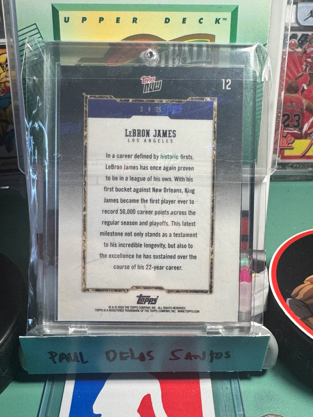 LeBron James 50K Career Points Topps NOW Card - photo 3
