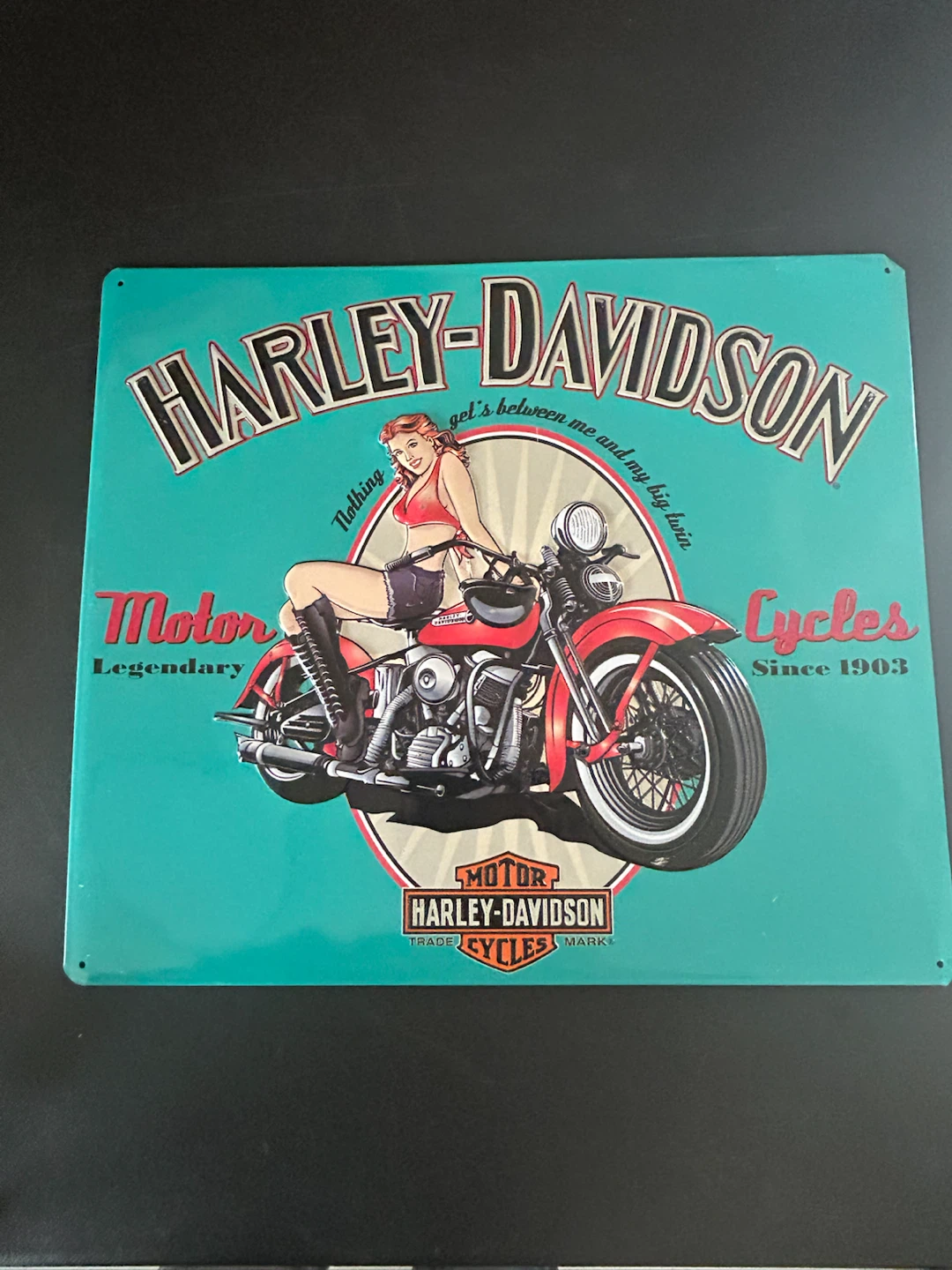 Harley-Davidson "Legendary Babe" Tin Sign
