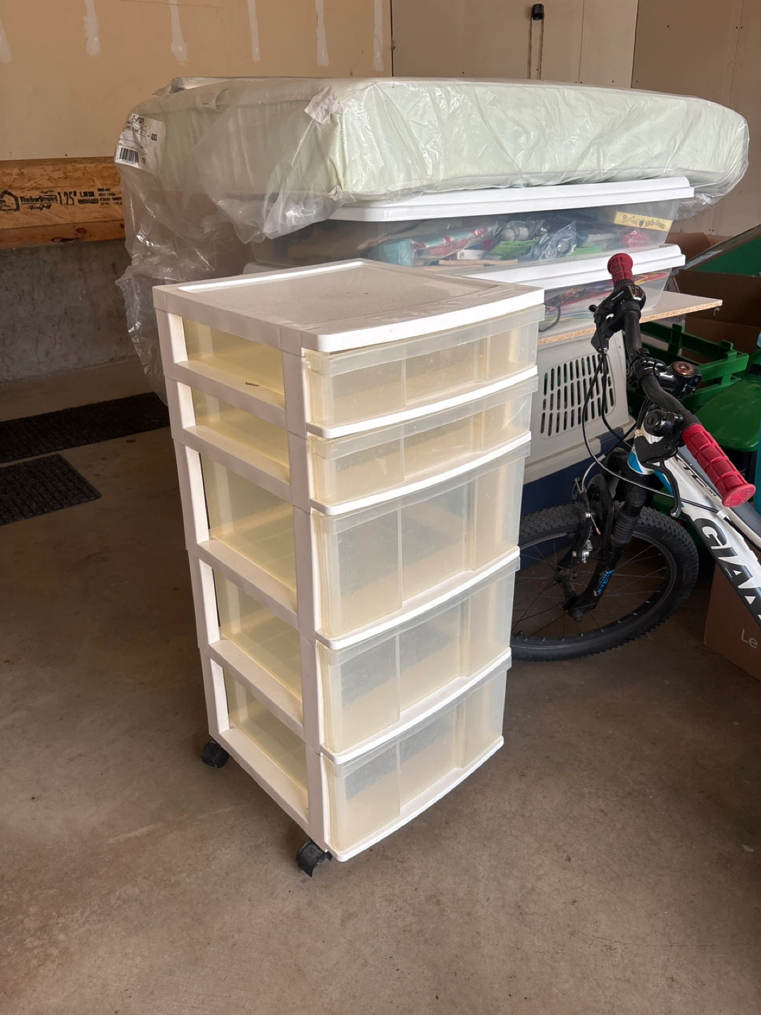 White 5-Drawer Storage Unit - photo 2