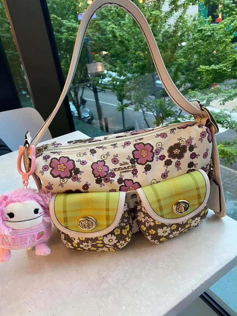 Coach Floral Cargo Shoulder Bag