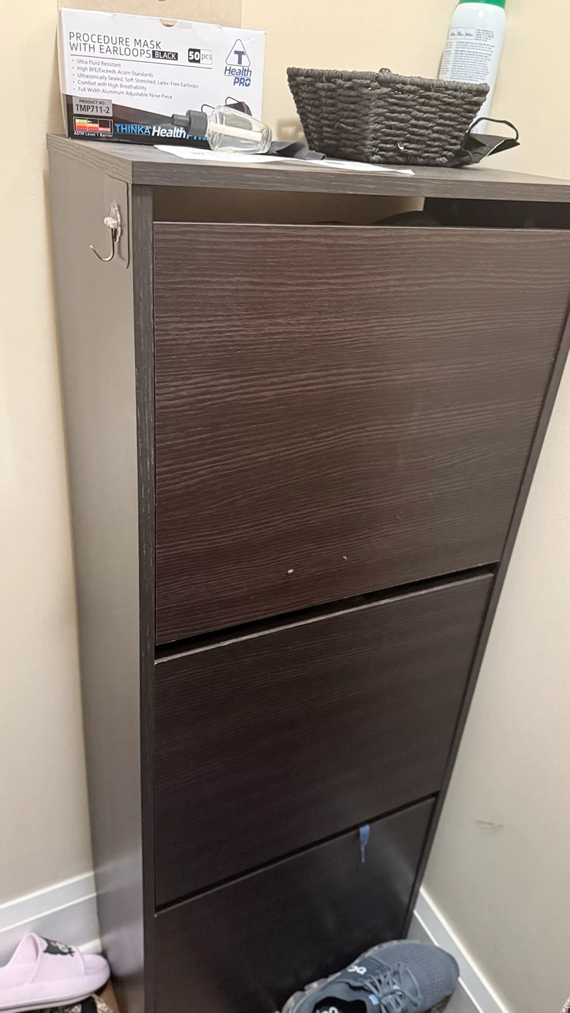 IKEA BISSA Shoe Cabinet - Black-Brown - photo 4