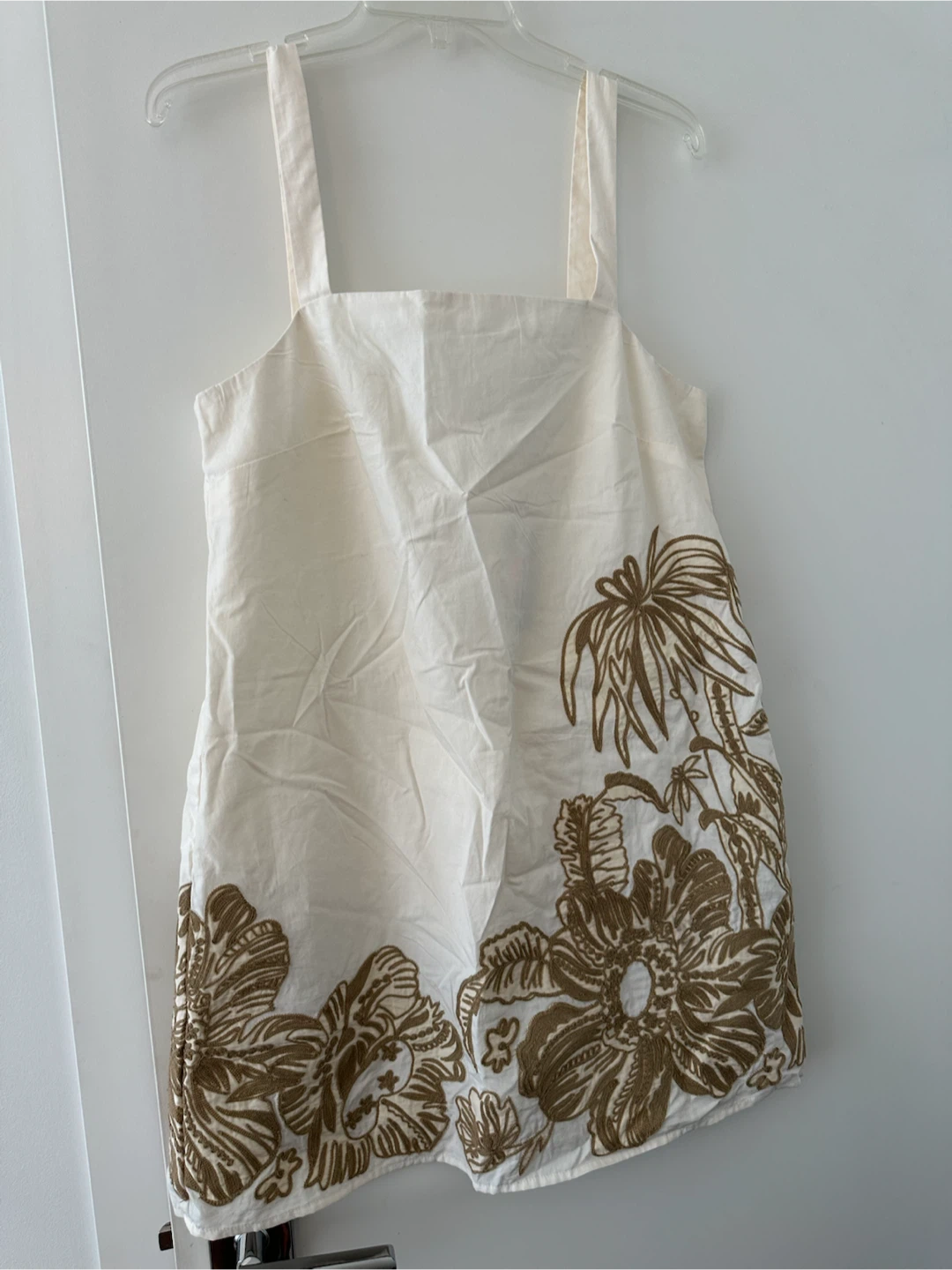 Banana Republic White Embroidered Sundress Size M