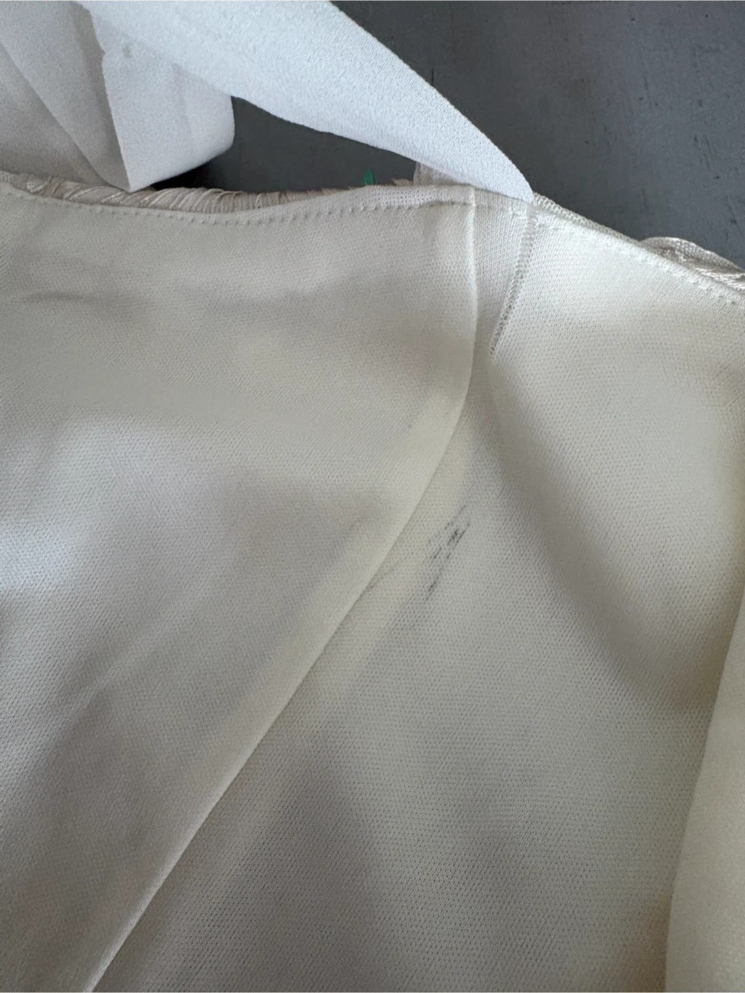 White Embroidered Dress with Tie Straps - photo 3