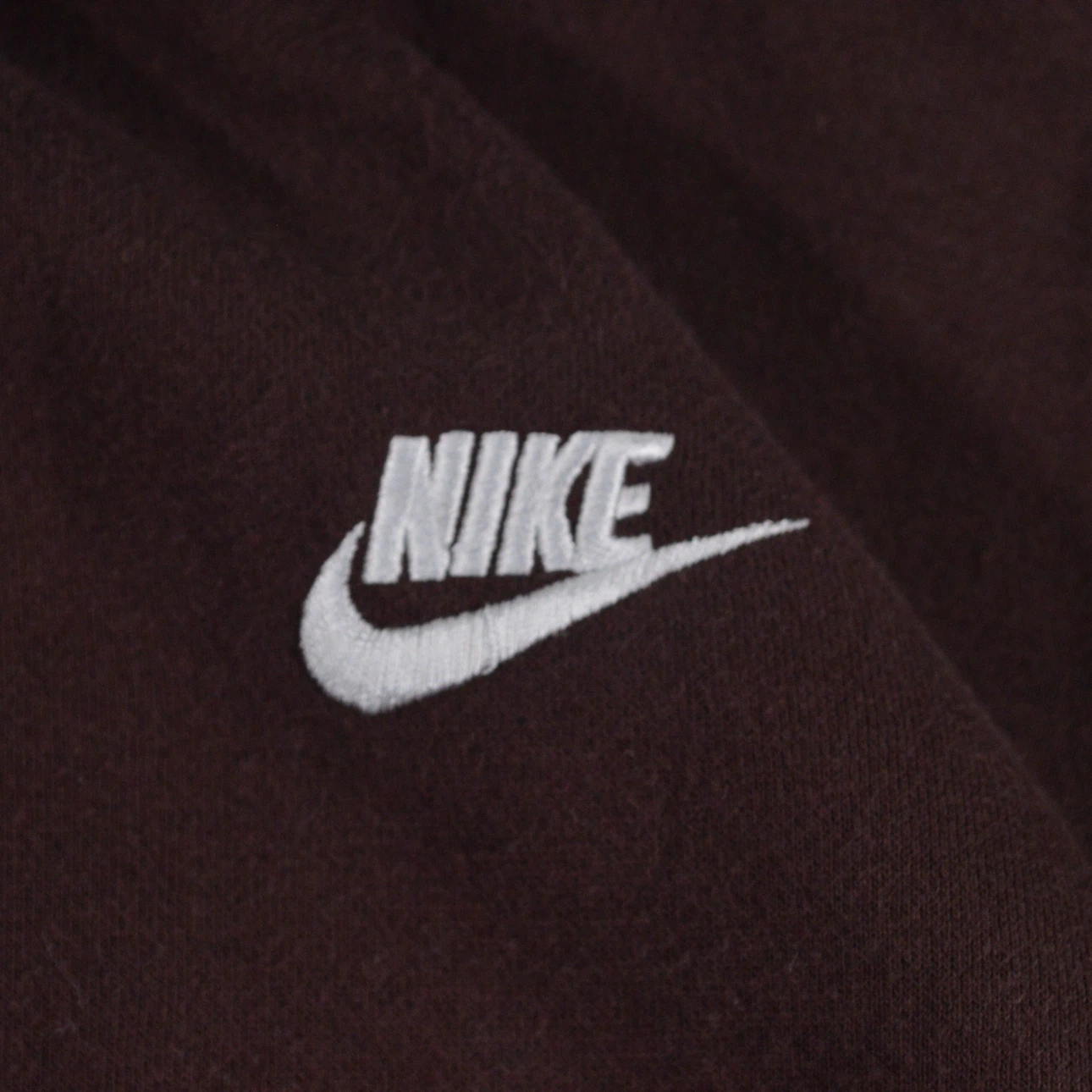 Nike Men Medium Brown Embroidered Logo Pullover Hoodie - photo 3