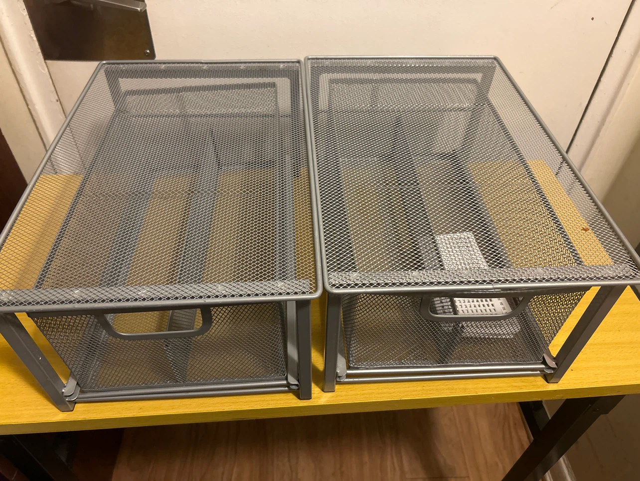 Set of 2 Mesh Drawer Organizers