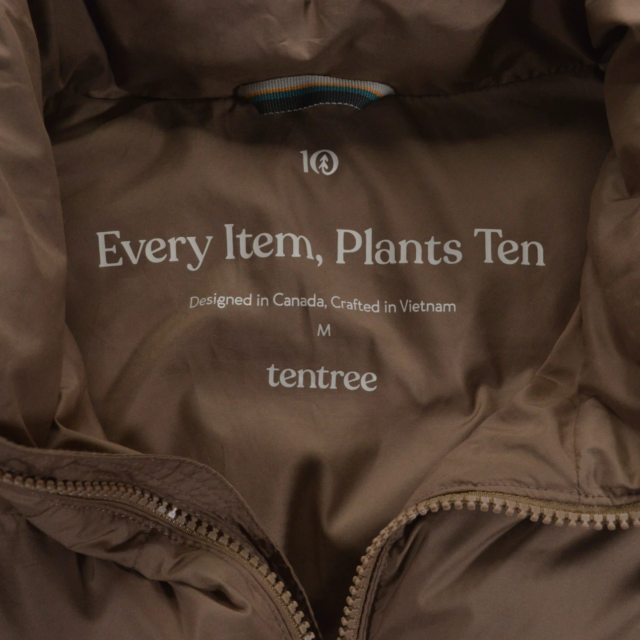 Tentree Women’s Cloud Shell Puffer Vest Brown Size Medium - photo 3