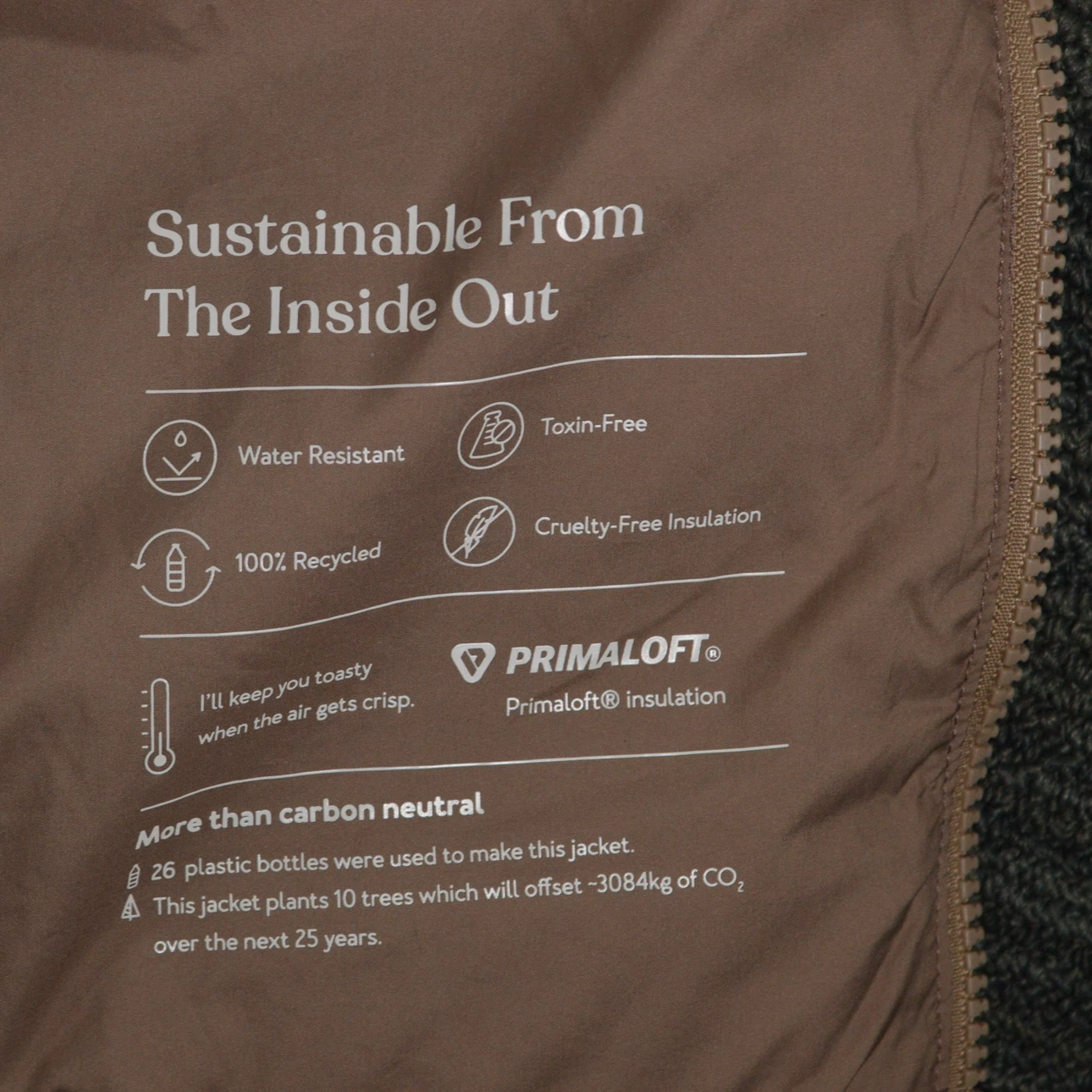 Tentree Women’s Cloud Shell Puffer Vest Brown Size Medium - photo 4