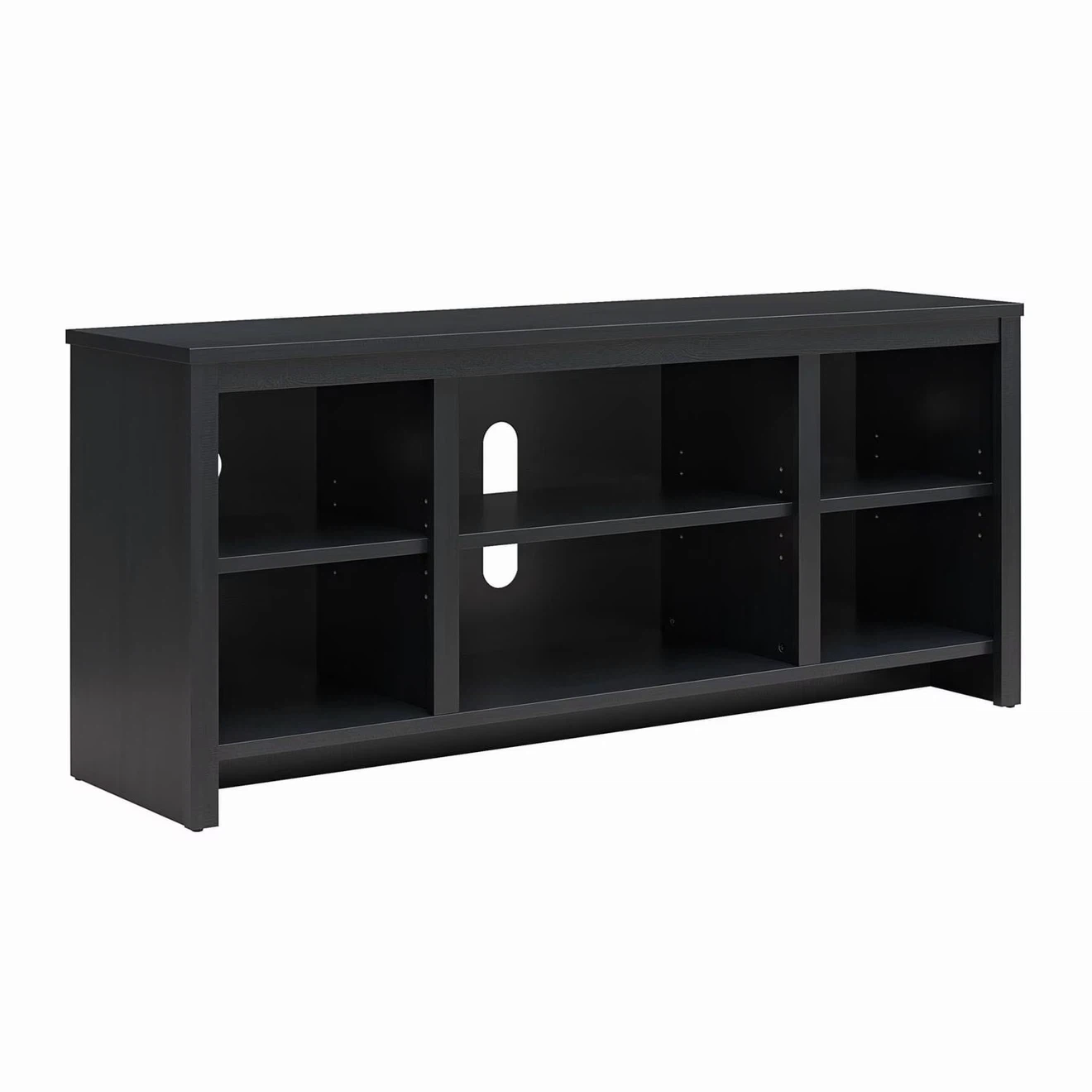 Mainstays Parsons TV Stand for TVs up to 50", Black Wood - photo 2