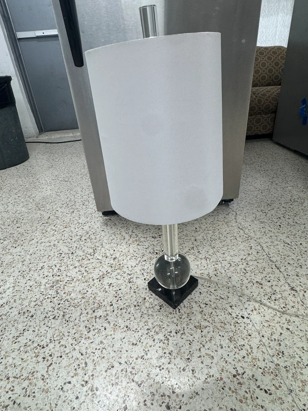 Table Lamp with Clear Orb Base - photo 3
