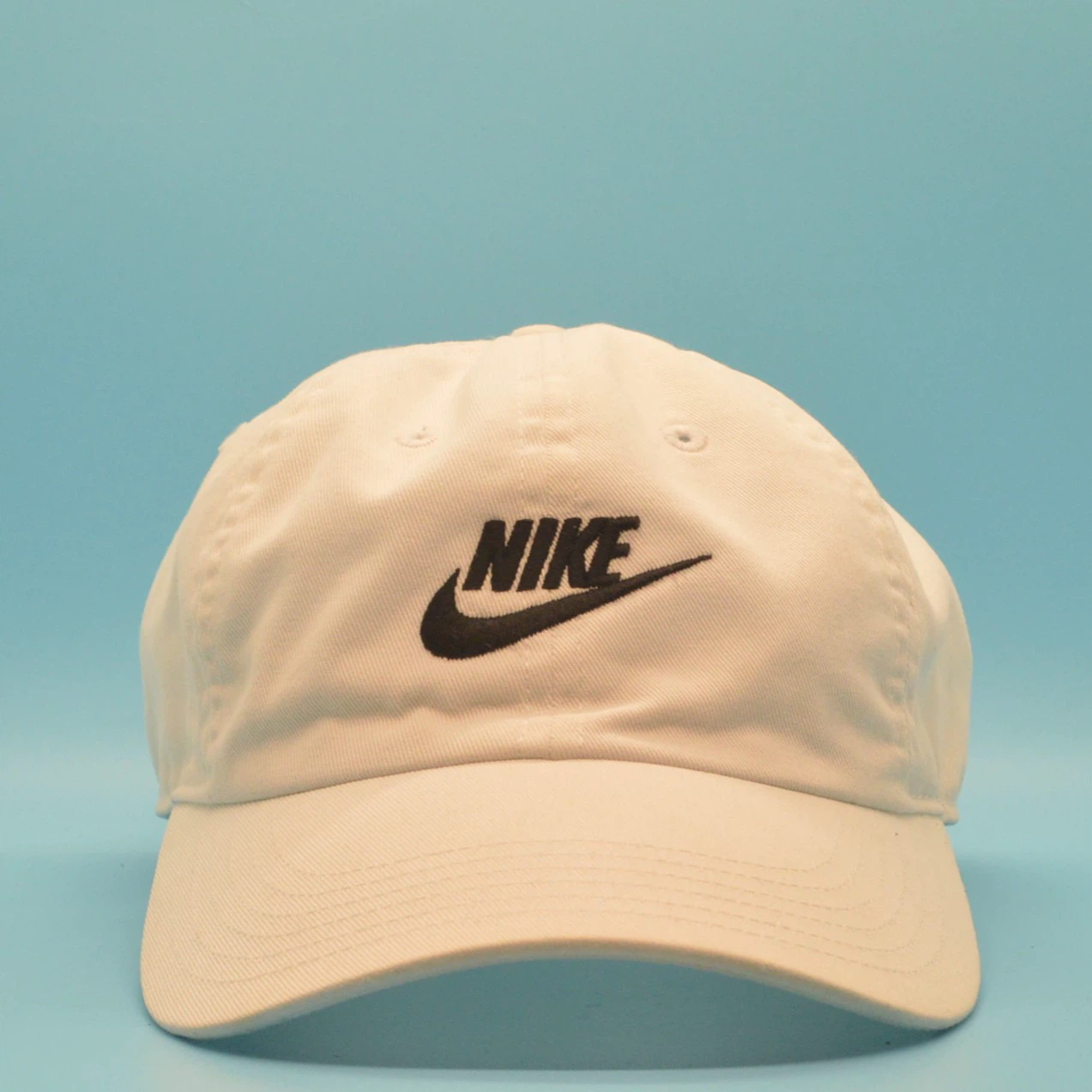 Nike Club Cap Washed Adjustable Cap White Hat