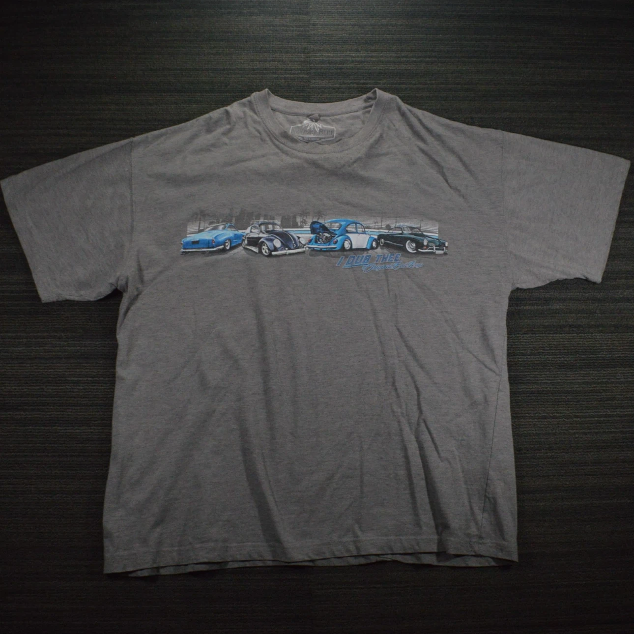 Newport Blue VW Car Graphic Shirt XXL