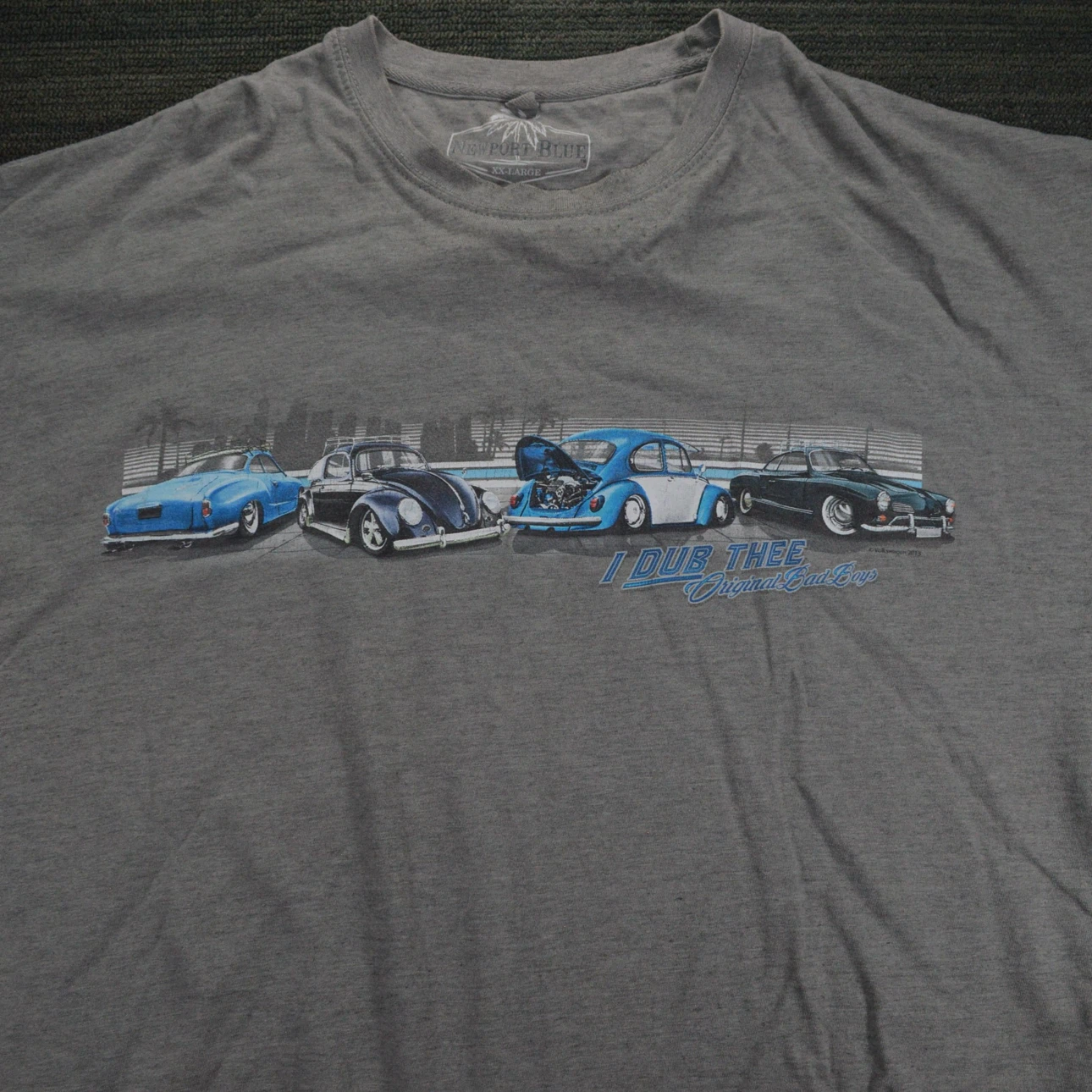 Newport Blue VW Car Graphic Shirt XXL - photo 4