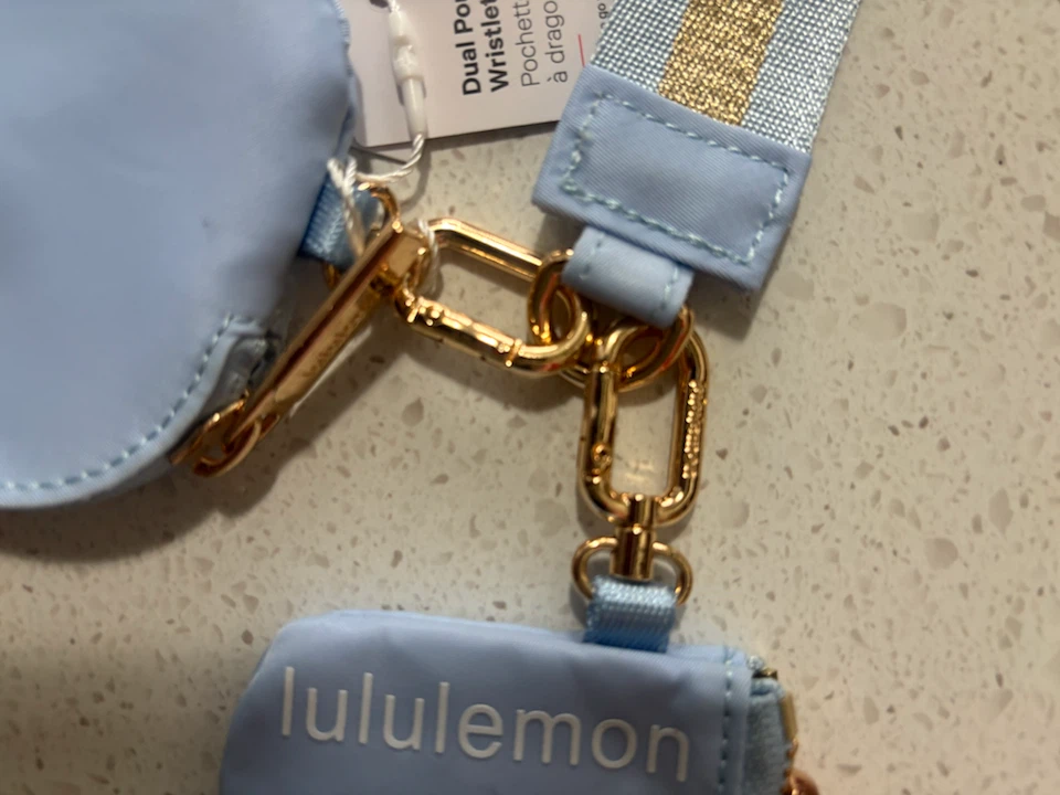 Lululemon Dual Pouch Wristlet - Light Blue - photo 4