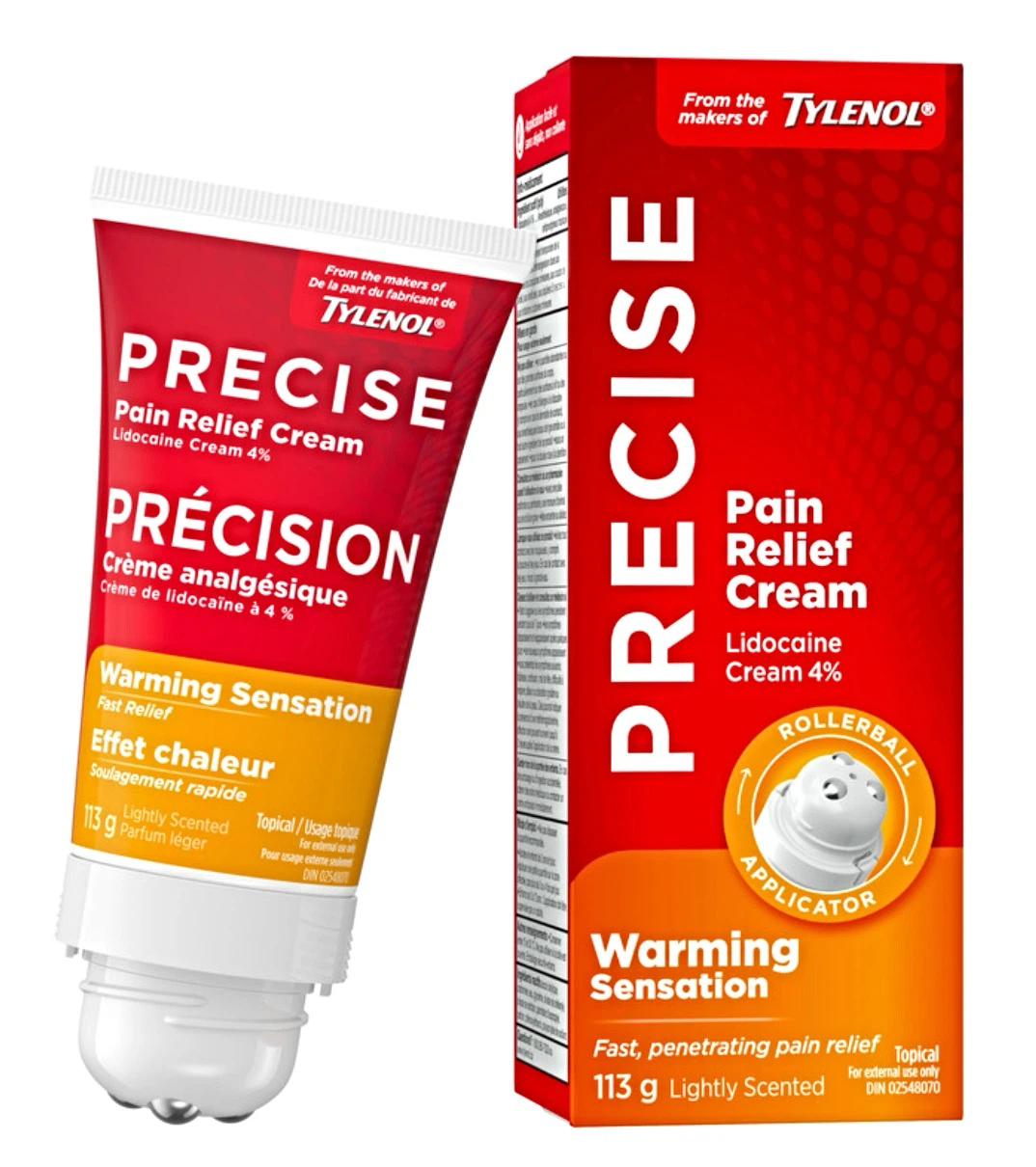 PRECISE Pain Relief Cream with Lidocaine 4%