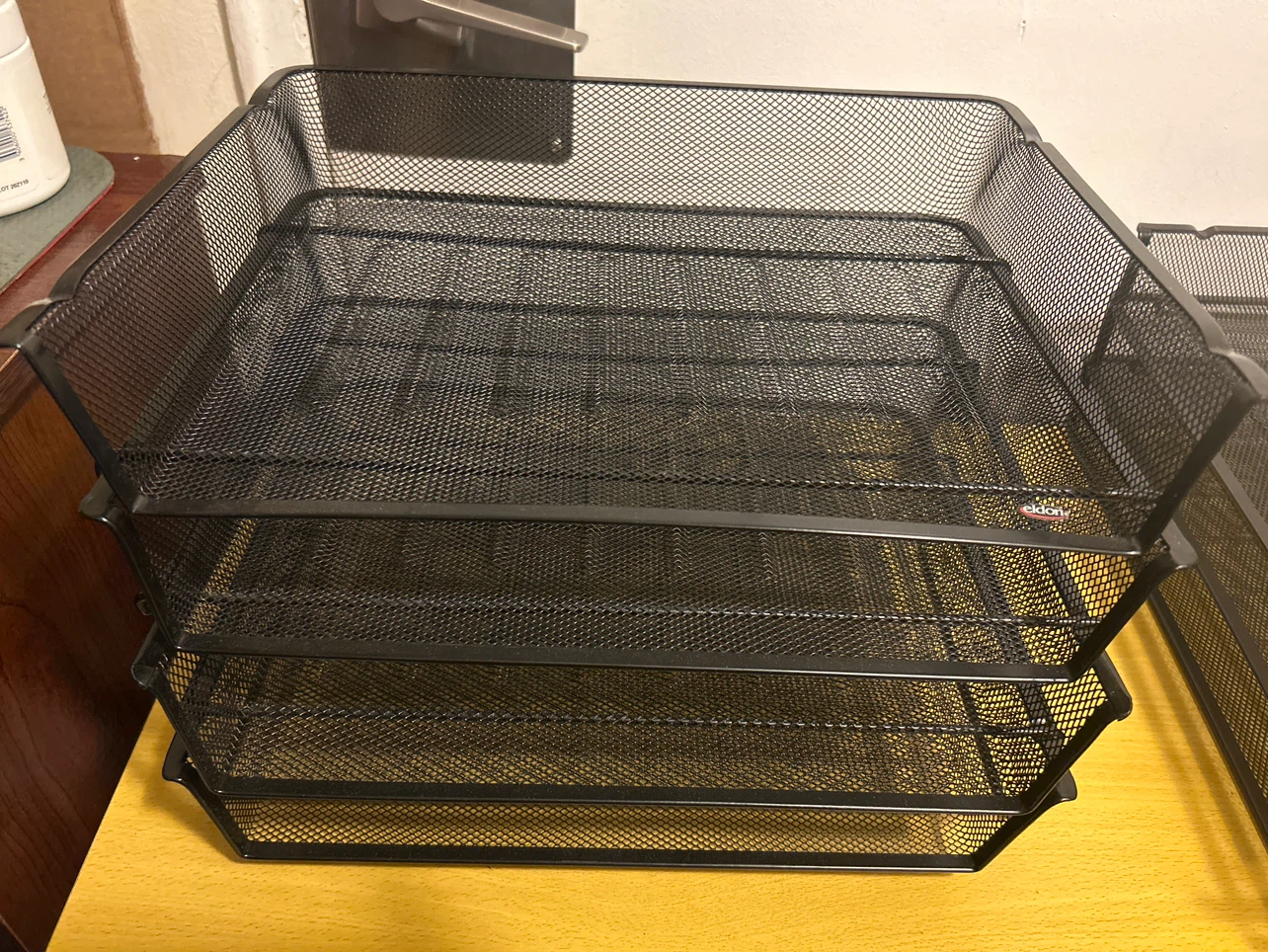 Stackable Mesh Document Tray