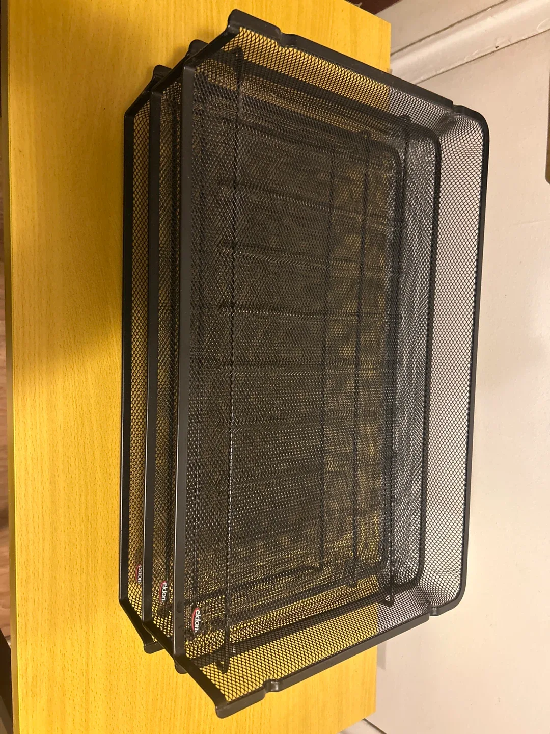 Eldon Mesh Letter Tray 2-Tier Black