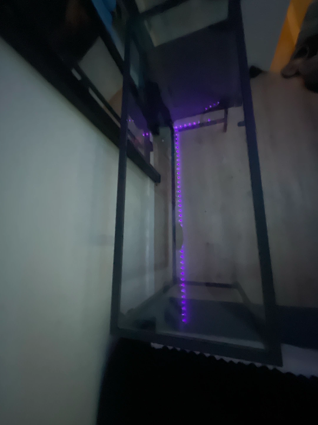 Black Metal Glass Desk - photo 2