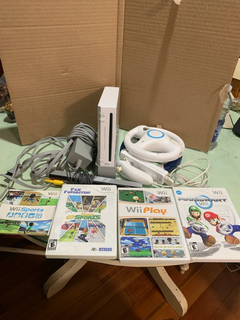 Nintendo Wii Console with Games and Accessories