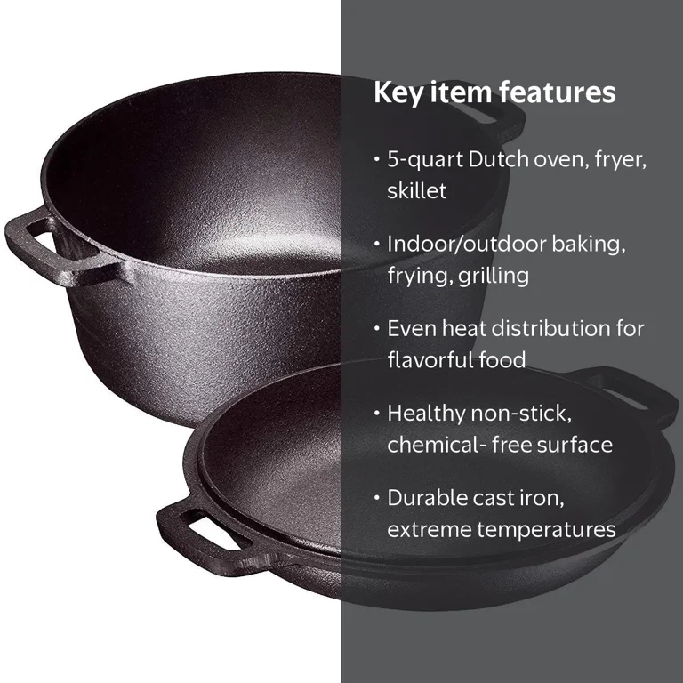 Cast Iron Dutch Oven & Skillet - photo 5