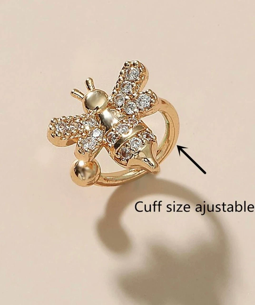 Crystal Bee Ear Cuff - photo 3