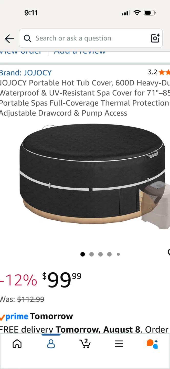 JOJOCY Portable Hot Tub Cover - photo 3