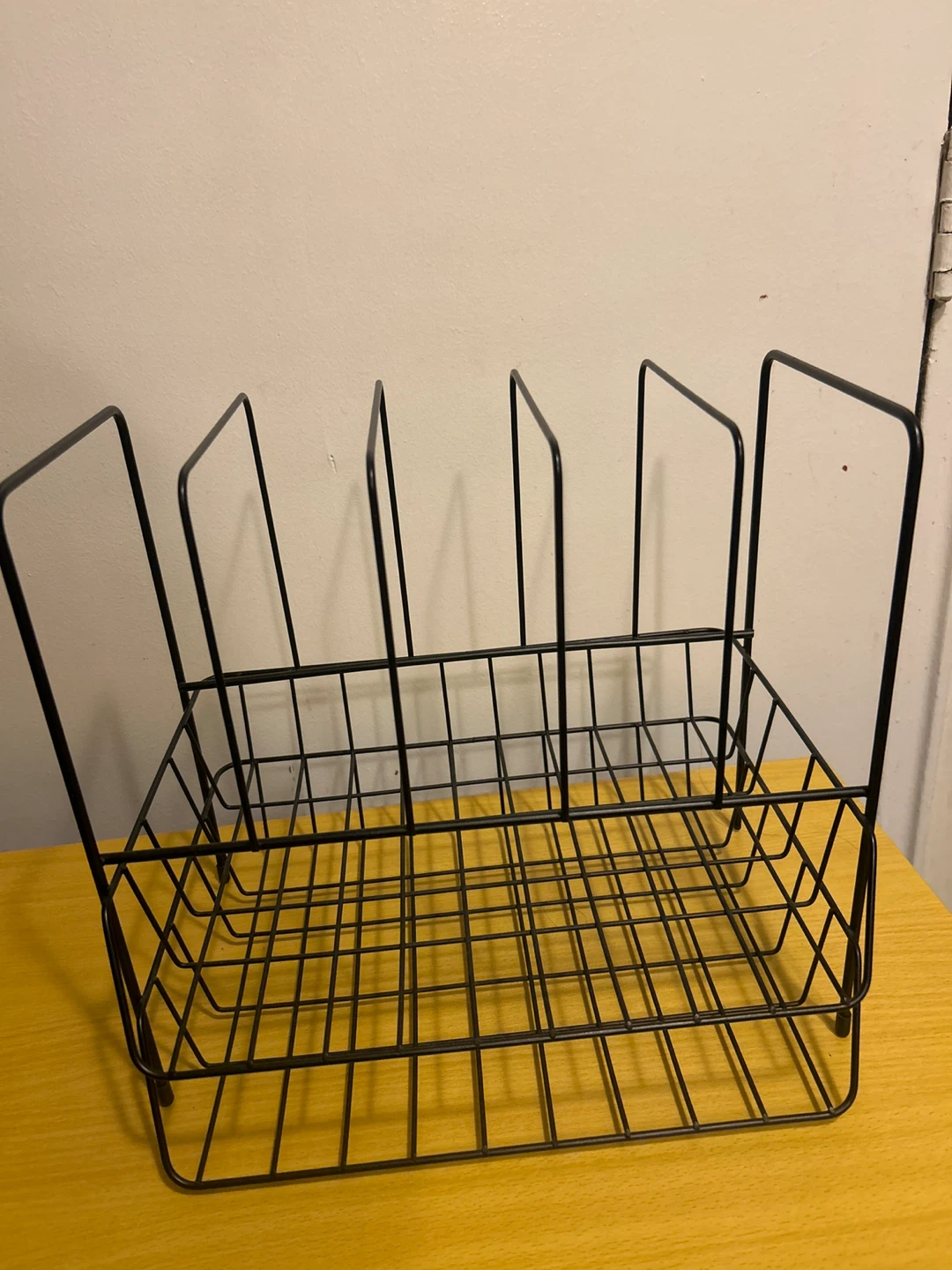 Black Metal Magazine Rack