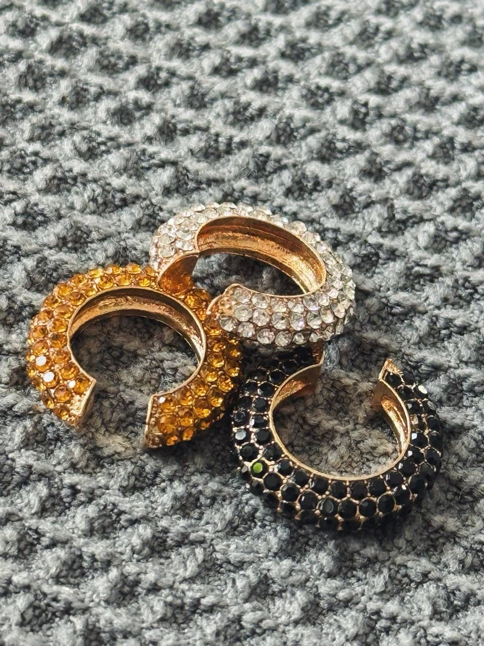 Set of 3 Crystal Ear Cuffs - photo 4